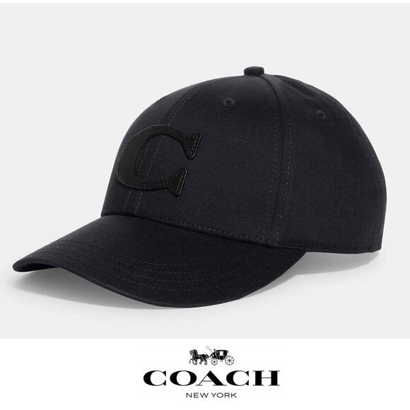 NWT Coach Varsity Baseball Cap Black M/L - Picture 1 of 2